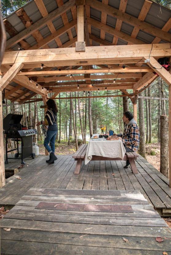 Aux Tipis De La Riviere Sauvage Villa Saint Romain Dış mekan fotoğraf